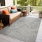 World Rug Gallery Contemporary Flowers Weather Resistant Indoor/Outdoor Area Rug 5' x 7' Green 4026GREEN5X7 - alternate 9